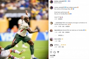 并无大碍？凯塞多社媒庆祝晋级：很棒的团队表现，我们周日再见